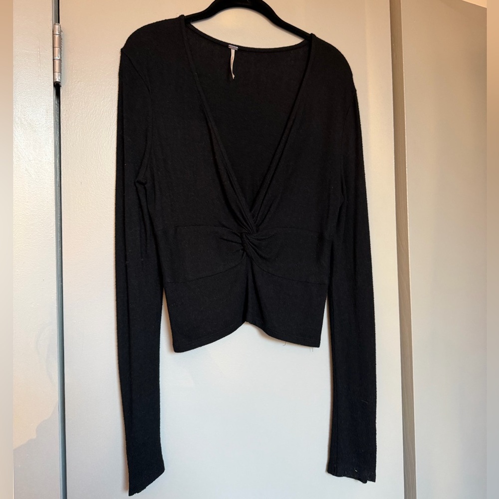 Free People Low Neck Black Women's Top